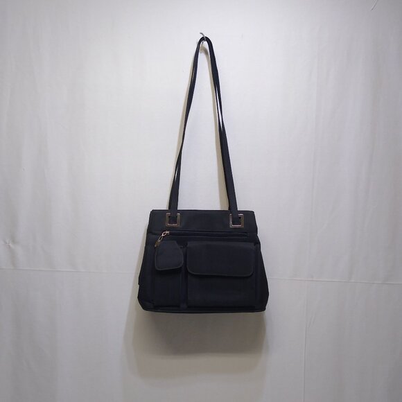 Nine West Multiple Compartment Double Strap Shoulder Tote Bag Zipper Closure - Picture 1 of 6